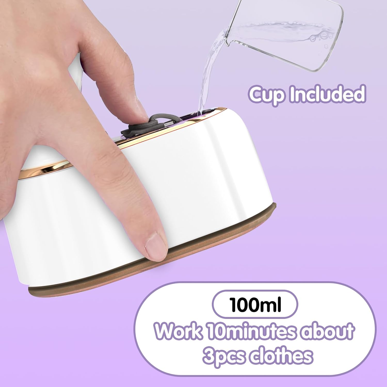 Portable 2-in-1 Handheld Steam Iron & Clothes Steamer