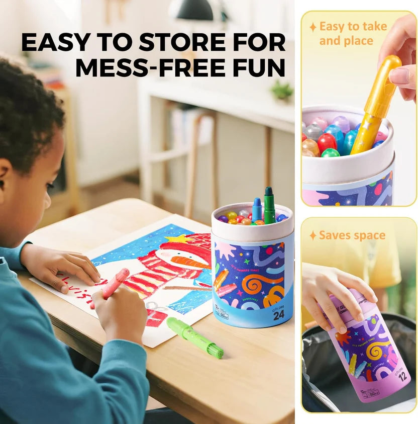 TinyBubs™ Washable Twist Crayons