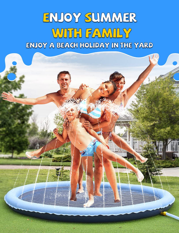 Non-Slip Splash Pad for Kids and Dog