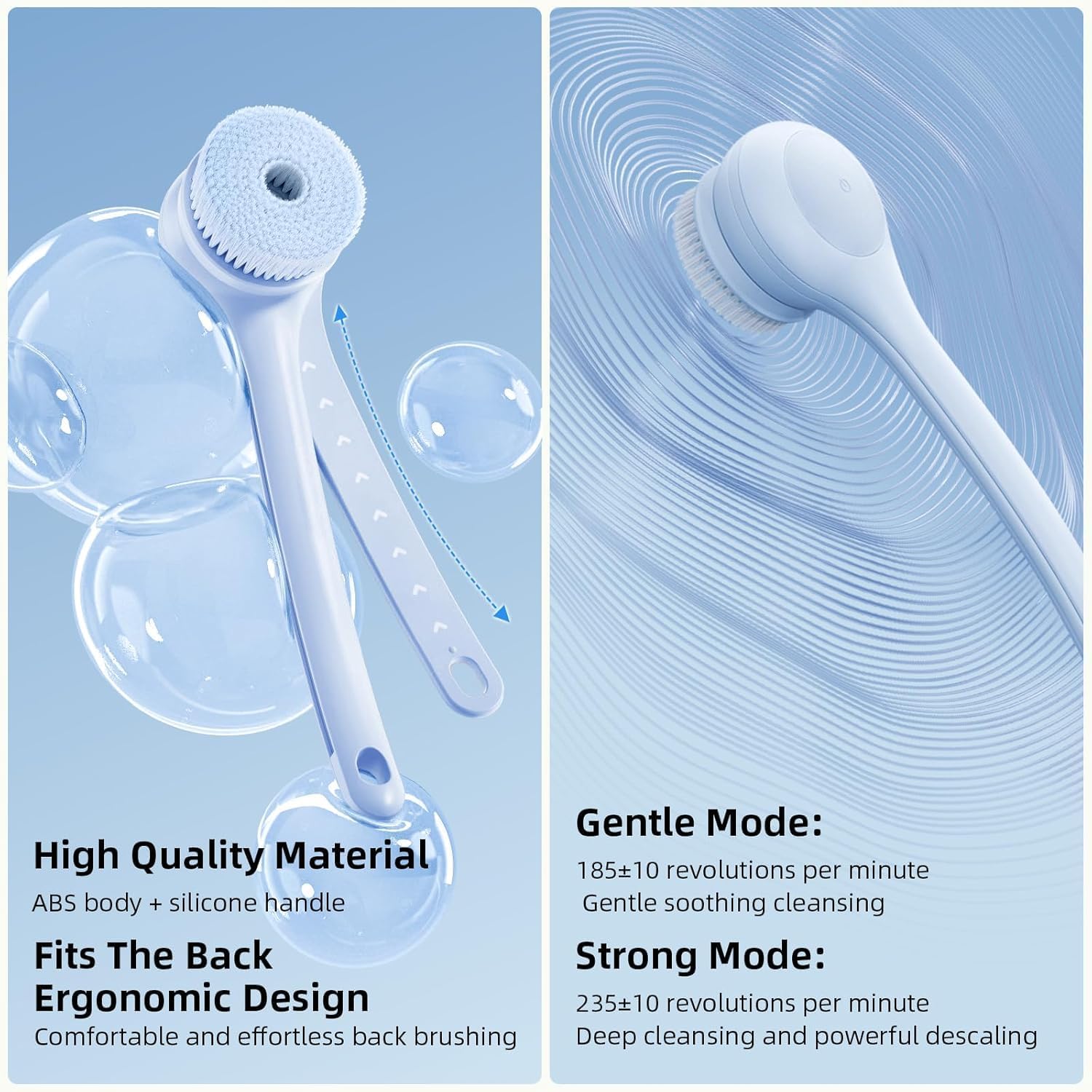 Dual-Handle Electric Back & Body Scrubber