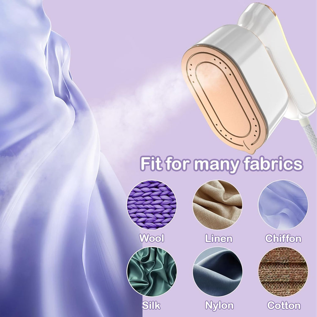 Portable 2-in-1 Handheld Steam Iron & Clothes Steamer
