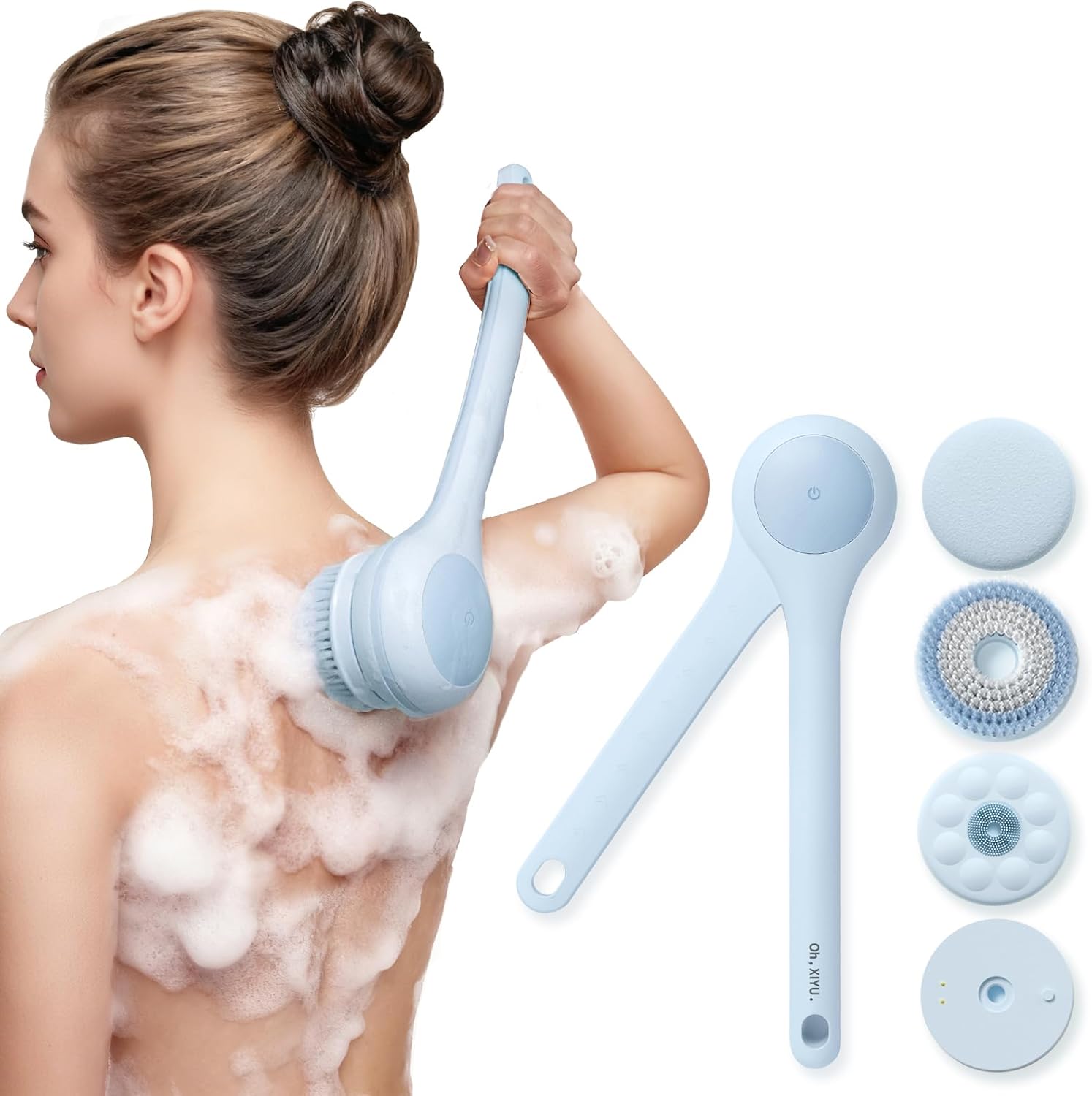 Dual-Handle Electric Back & Body Scrubber