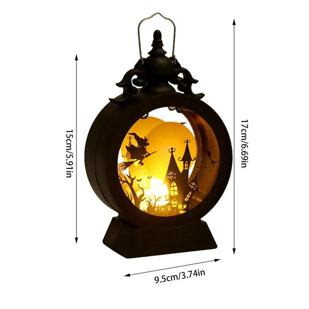 Halloween Witch Pumpkin LED Lantern