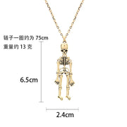 Punk Skeleton Pendant Necklace