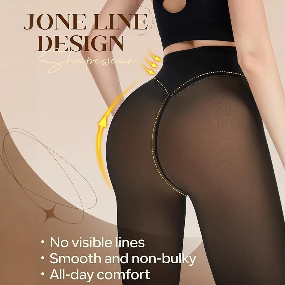 Seamless Sheer Fleece Lined Tights