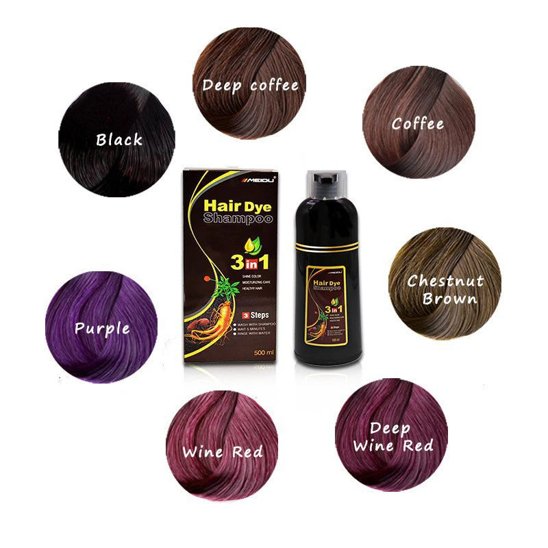 3-in-1 Hair Dye Shampoo