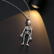 Punk Skeleton Pendant Necklace