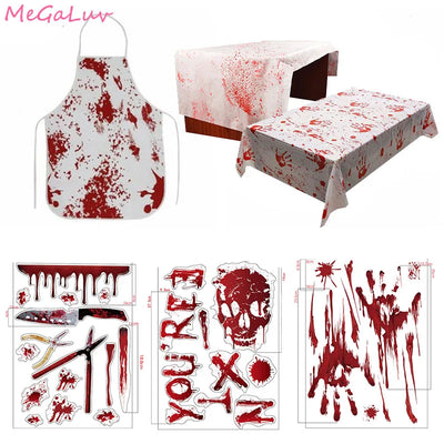 Halloween Wall Stickers Bloody Handprints