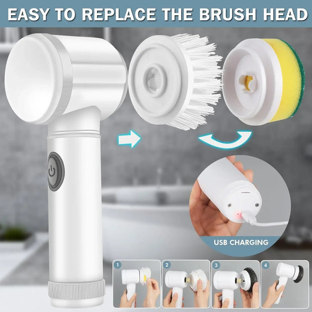 Electric Household Cleaning Brush