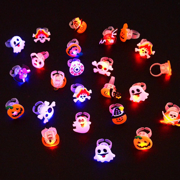 LED Light Halloween Rings