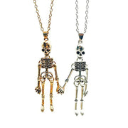 Punk Skeleton Pendant Necklace