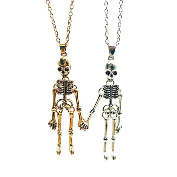 Punk Skeleton Pendant Necklace